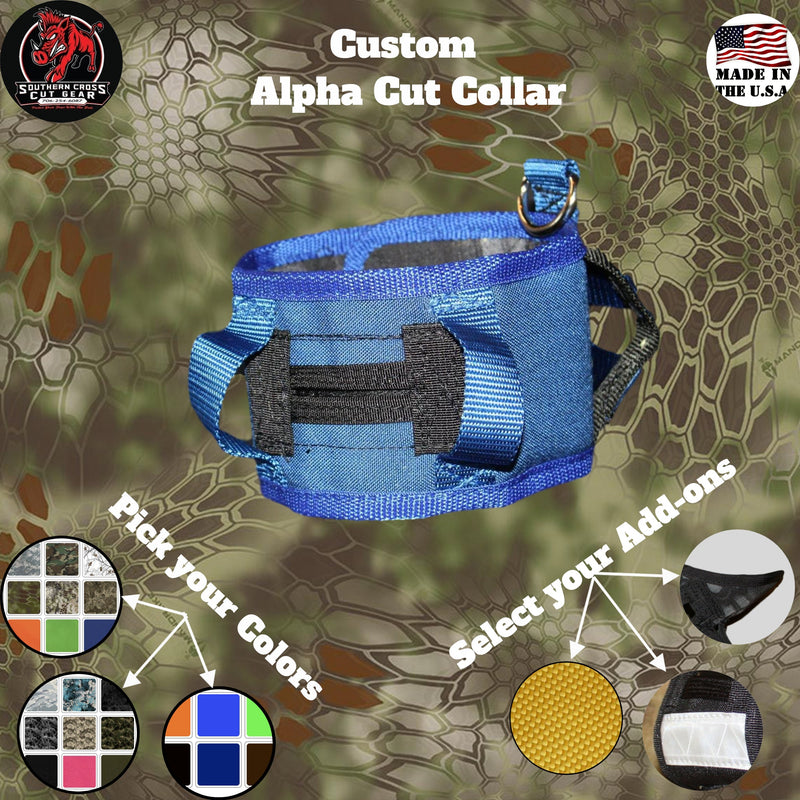 Load image into Gallery viewer, Custom Alpha Cut Collar - Southern Cross Cut Gear
