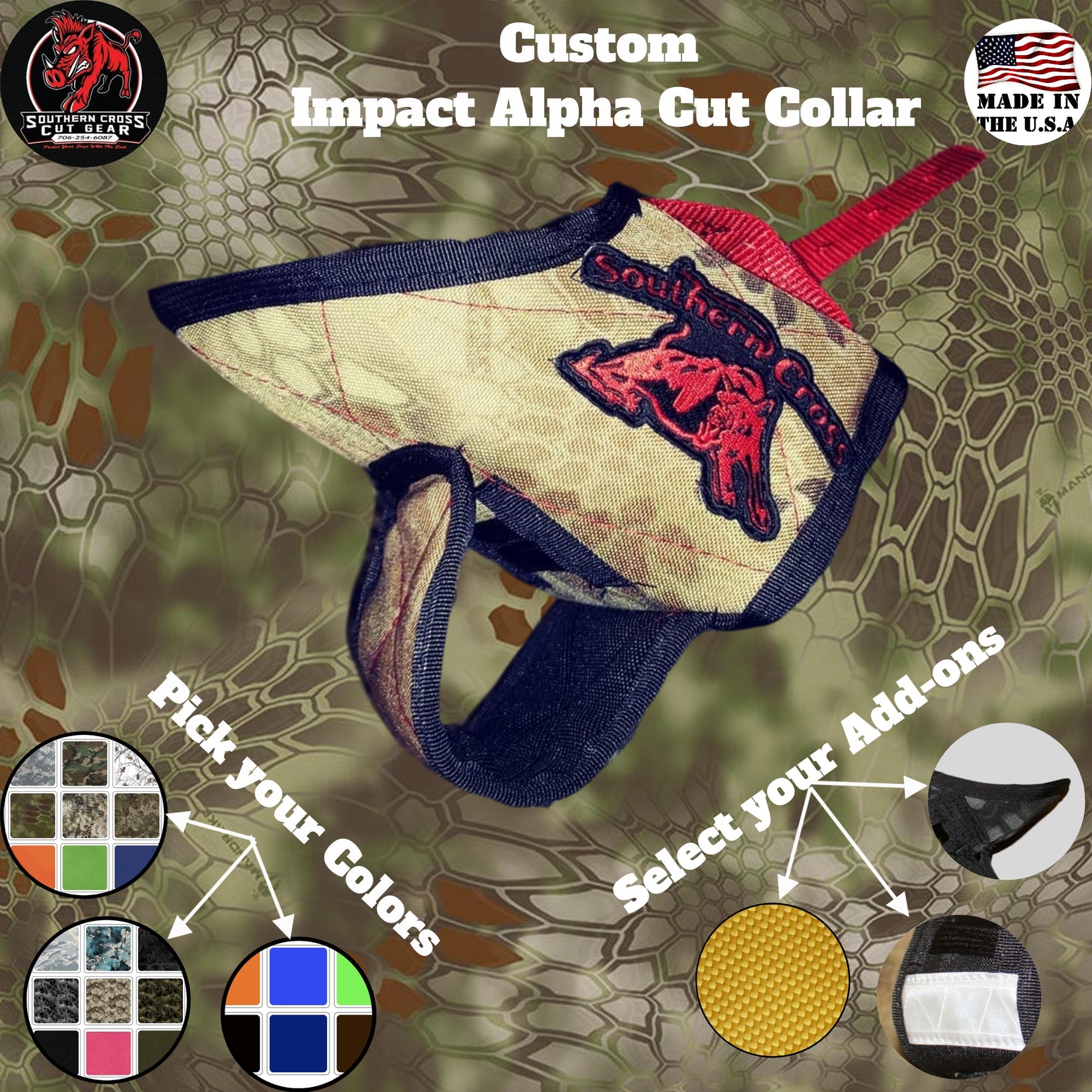 Custom Hog Dog Cut Collars Southern Cross Cut Gear
