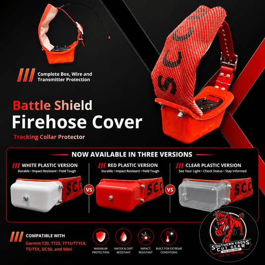 Battle Shield Firehose Cover (Garmin Tracking Collar Protector) - Southern Cross Cut Gear