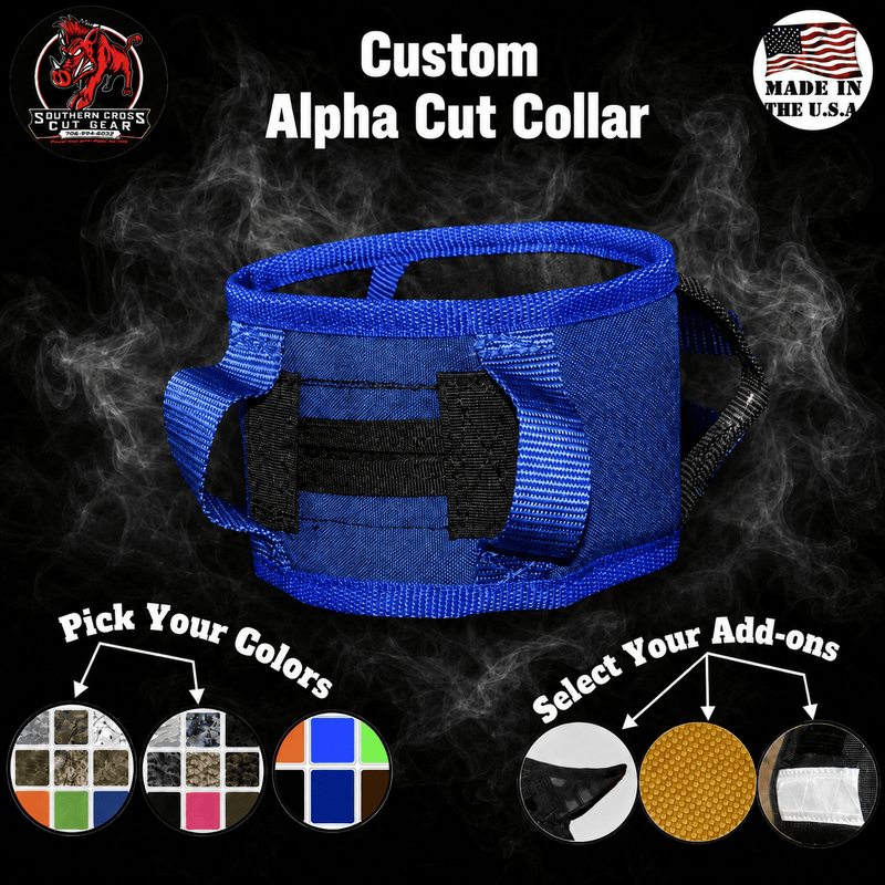 Load image into Gallery viewer, Custom Alpha Cut Collar (Custom Built: Allow 7-10 Days for Manufacturing) - Southern Cross Cut Gear
