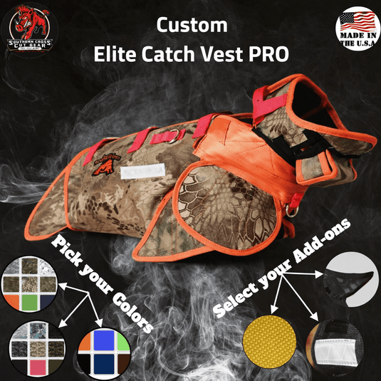 Custom Elite Catch Vest PRO (Custom Built: Allow 7 - 10 Days for Manufacturing) - Southern Cross Cut Gear