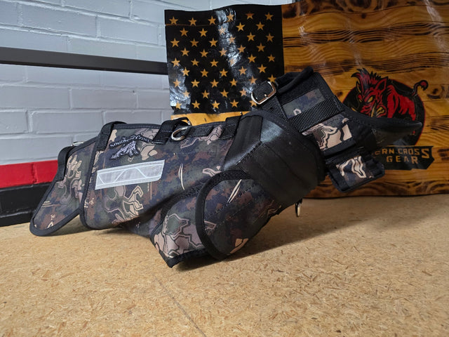 Discount Custom Woodland Camo Elite Catch Vest PRO SMALL - Box 305 - Southern Cross Cut Gear