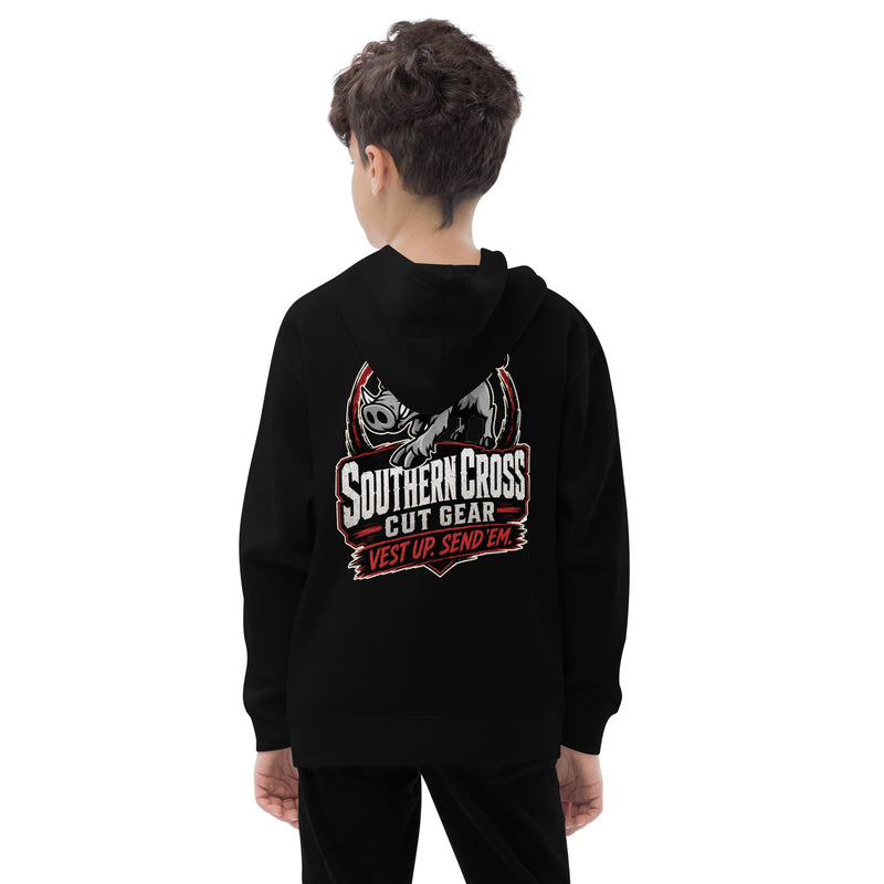 Load image into Gallery viewer, Kids Send Em 2.0 Hoodie - Southern Cross Cut Gear
