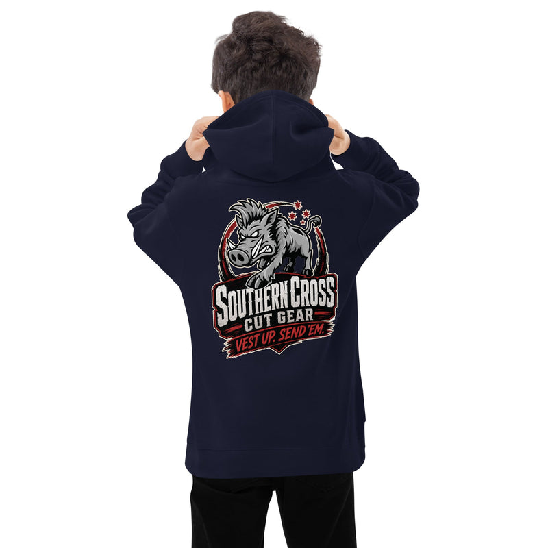 Load image into Gallery viewer, Kids Send Em 2.0 Hoodie - Southern Cross Cut Gear
