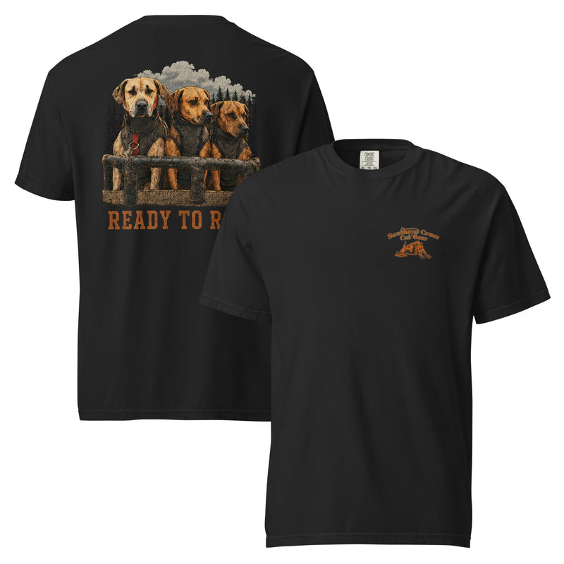 Load image into Gallery viewer, Ready to Roll Heavyweight Hog Dog T-Shirt- Made to Order | Allow 5–10 Business Days - Southern Cross Cut Gear
