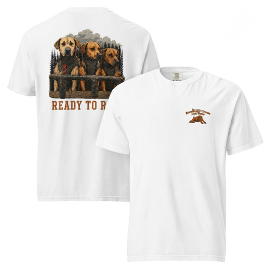 Ready to Roll Heavyweight Hog Dog T-Shirt- Made to Order | Allow 5–10 Business Days - Southern Cross Cut Gear