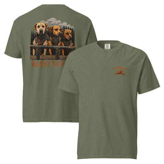 Ready to Roll Heavyweight Hog Dog T-Shirt- Made to Order | Allow 5–10 Business Days - Southern Cross Cut Gear