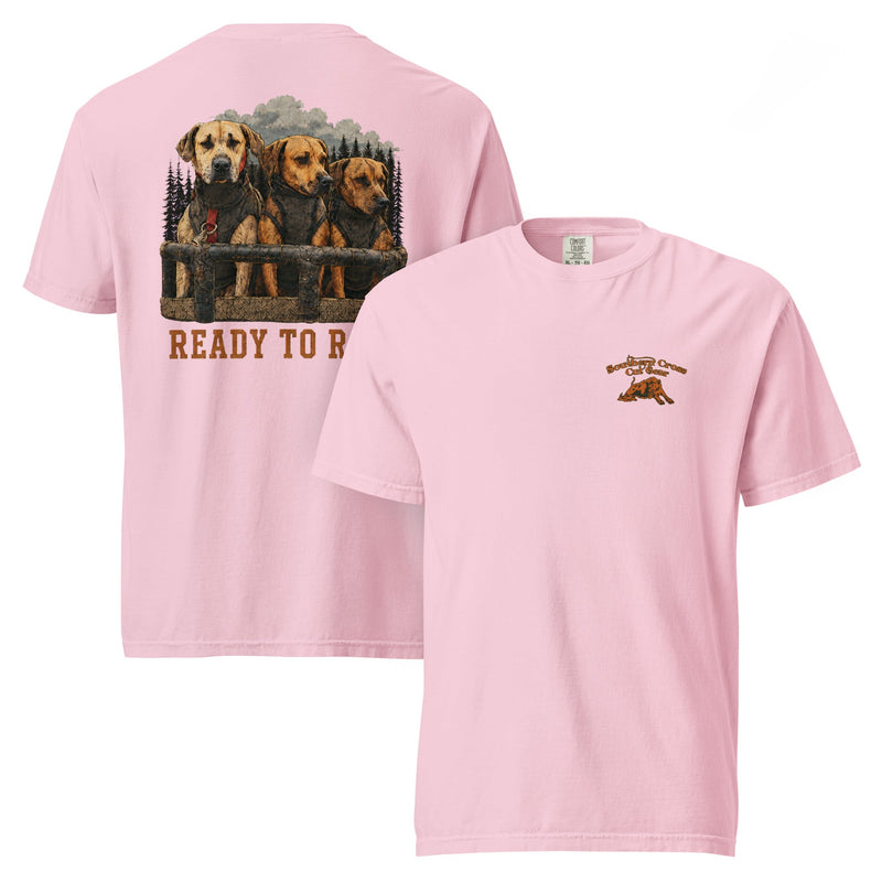 Load image into Gallery viewer, Ready to Roll Heavyweight Hog Dog T-Shirt- Made to Order | Allow 5–10 Business Days - Southern Cross Cut Gear
