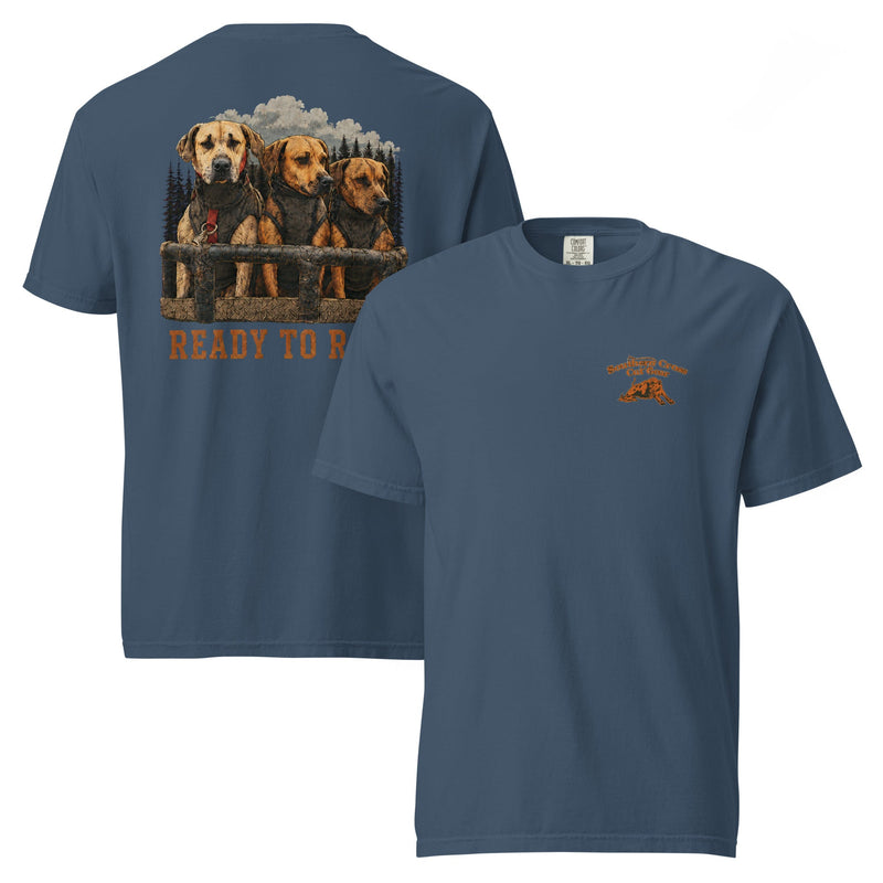 Load image into Gallery viewer, Ready to Roll Heavyweight Hog Dog T-Shirt- Made to Order | Allow 5–10 Business Days - Southern Cross Cut Gear
