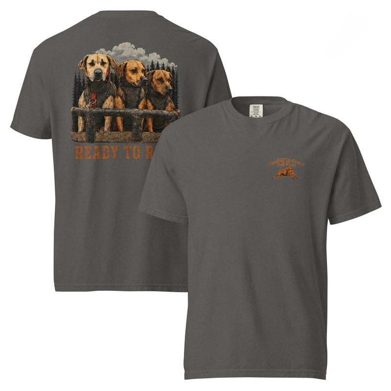 Load image into Gallery viewer, Ready to Roll Heavyweight Hog Dog T-Shirt- Made to Order | Allow 5–10 Business Days - Southern Cross Cut Gear
