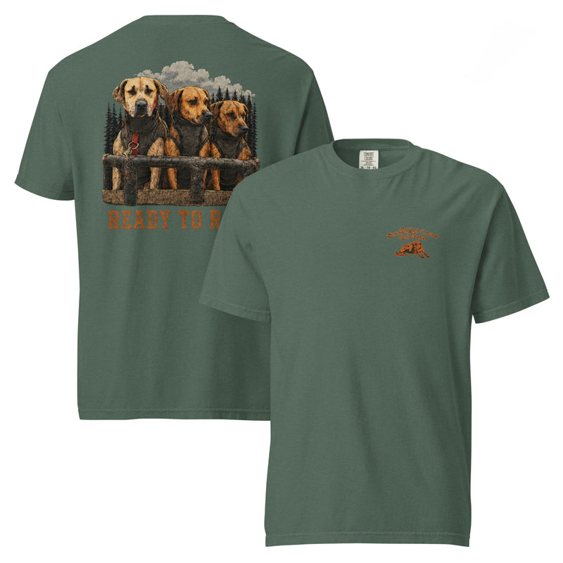 Load image into Gallery viewer, Ready to Roll Heavyweight Hog Dog T-Shirt- Made to Order | Allow 5–10 Business Days - Southern Cross Cut Gear
