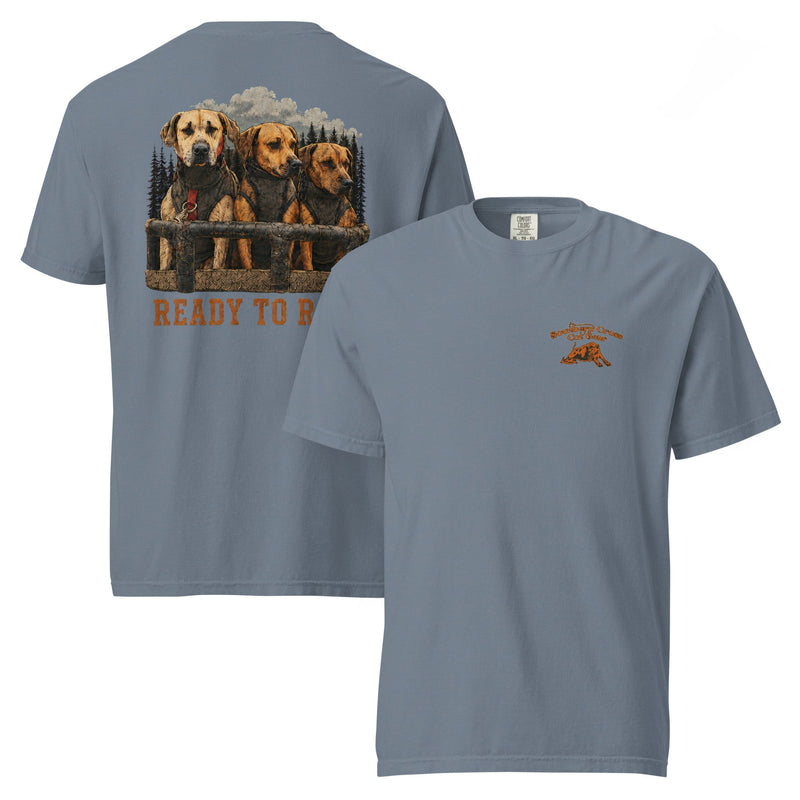 Load image into Gallery viewer, Ready to Roll Heavyweight Hog Dog T-Shirt- Made to Order | Allow 5–10 Business Days - Southern Cross Cut Gear

