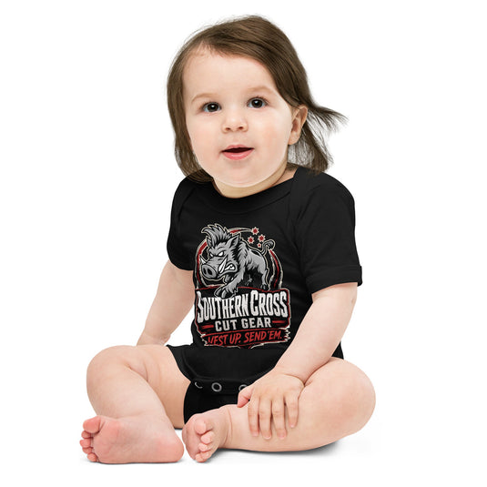 Send EM 2.0 Baby short sleeve one piece. – Made to Order | Allow 5–10 Business Days - Southern Cross Cut Gear