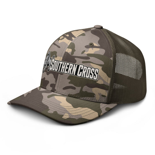 Send Em 2.0 Camo Trucker Hat- Made to order | 5-10 days for delviery - Southern Cross Cut Gear