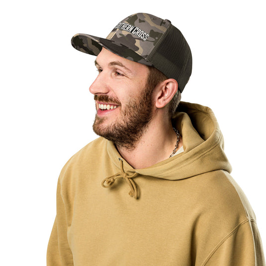 Send Em 2.0 Camo Trucker Hat- Made to order | 5-10 days for delviery - Southern Cross Cut Gear