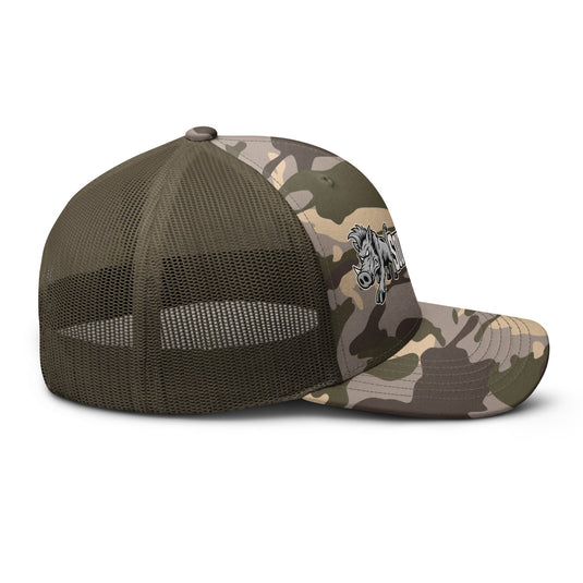 Send Em 2.0 Camo Trucker Hat- Made to order | 5-10 days for delviery - Southern Cross Cut Gear
