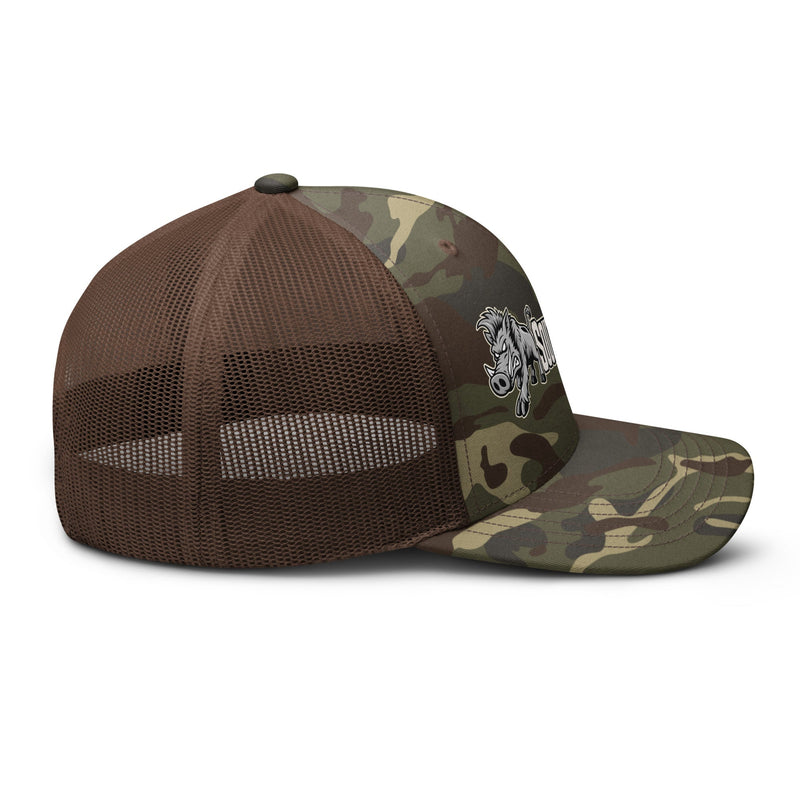 Load image into Gallery viewer, Send Em 2.0 Camo Trucker Hat- Made to order | 5-10 days for delviery - Southern Cross Cut Gear
