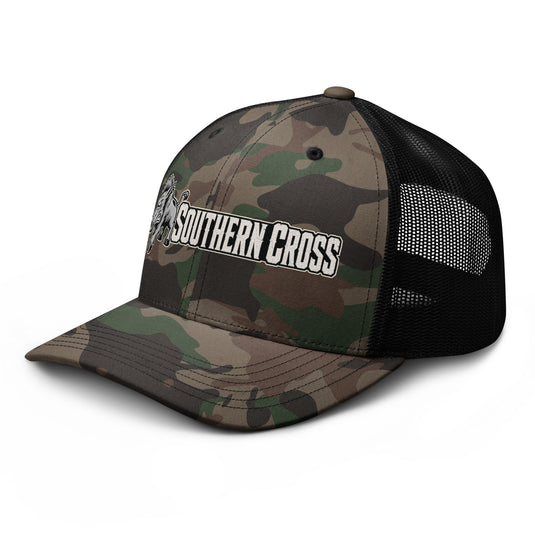 Send Em 2.0 Camo Trucker Hat- Made to order | 5-10 days for delviery - Southern Cross Cut Gear