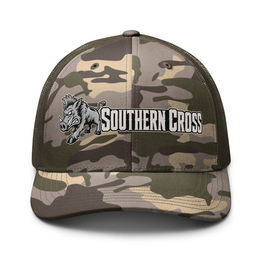 Send Em 2.0 Camo Trucker Hat- Made to order | 5-10 days for delviery - Southern Cross Cut Gear