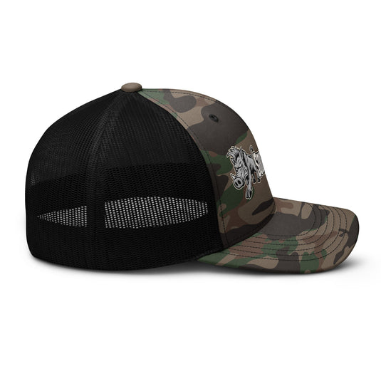 Send Em 2.0 Camo Trucker Hat- Made to order | 5-10 days for delviery - Southern Cross Cut Gear