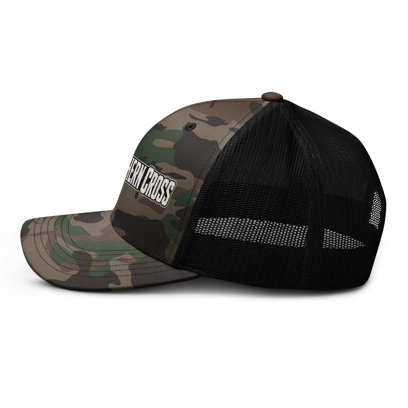 Load image into Gallery viewer, Send Em 2.0 Camo Trucker Hat- Made to order | 5-10 days for delviery - Southern Cross Cut Gear
