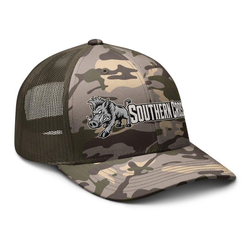 Load image into Gallery viewer, Send Em 2.0 Camo Trucker Hat- Made to order | 5-10 days for delviery - Southern Cross Cut Gear
