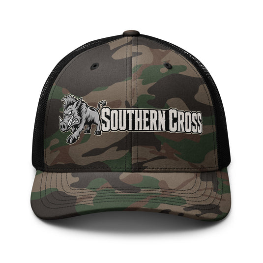 Send Em 2.0 Camo Trucker Hat- Made to order | 5-10 days for delviery - Southern Cross Cut Gear