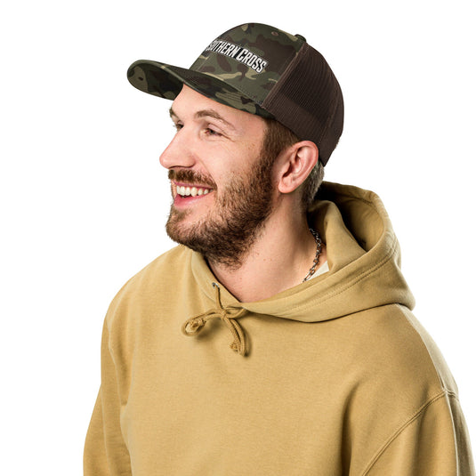 Send Em 2.0 Camo Trucker Hat- Made to order | 5-10 days for delviery - Southern Cross Cut Gear