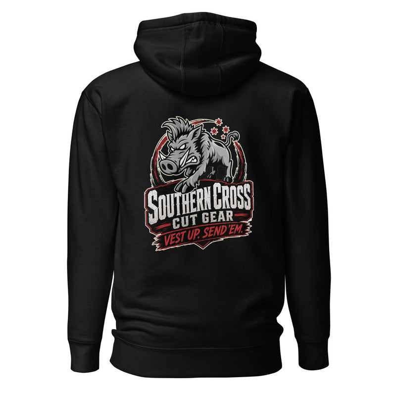 Load image into Gallery viewer, Send Em 2.0 Hoodie- Made to Order | Allow 5–10 Business Days - Southern Cross Cut Gear
