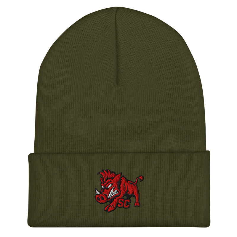 Load image into Gallery viewer, Southern Cross Full Charge Embroidered Cuffed Beanie - Southern Cross Cut Gear

