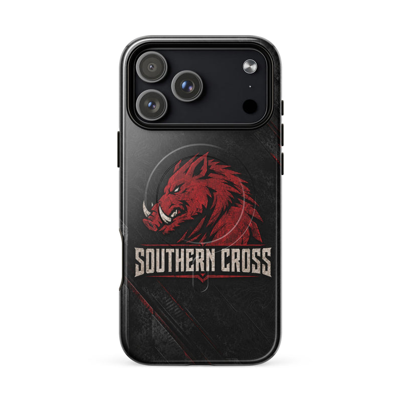 Load image into Gallery viewer, Southern Cross Redline Hog MagSafe® Tough Case for iPhone® - Southern Cross Cut Gear
