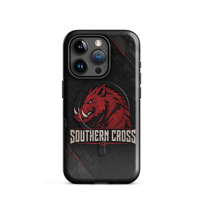 Load image into Gallery viewer, Southern Cross Redline Hog MagSafe® Tough Case for iPhone® - Southern Cross Cut Gear
