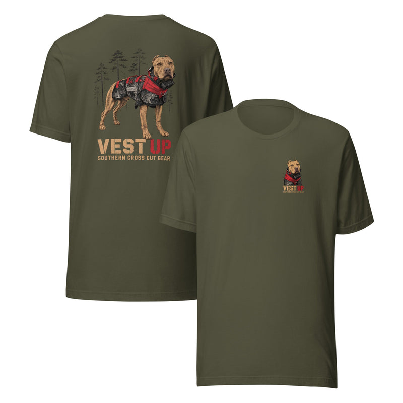 Load image into Gallery viewer, Vest Up T-Shirt- Made to Order | Allow 5–10 Business Days - Southern Cross Cut Gear
