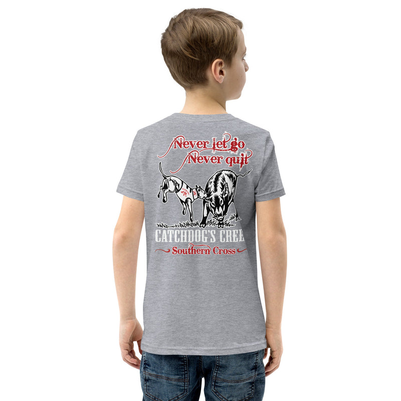 Load image into Gallery viewer, Youth Catch Dog's Creed Short Sleeve T-Shirt - Southern Cross Cut Gear
