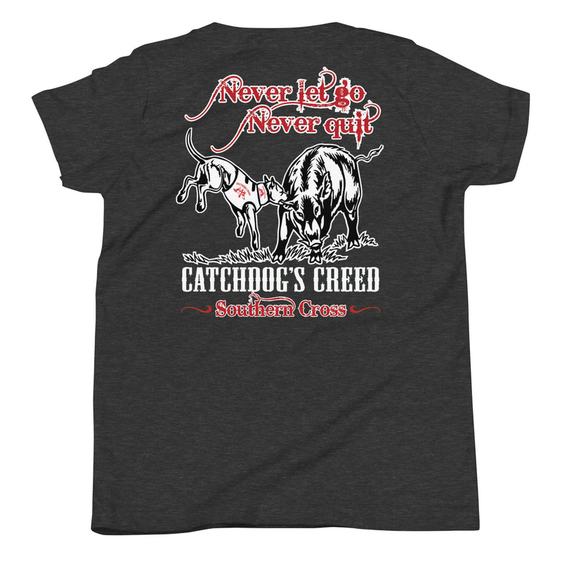 Load image into Gallery viewer, Youth Catch Dog's Creed Short Sleeve T-Shirt - Southern Cross Cut Gear
