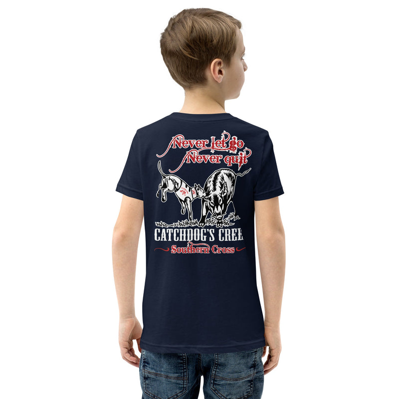 Load image into Gallery viewer, Youth Catch Dog's Creed Short Sleeve T-Shirt - Southern Cross Cut Gear
