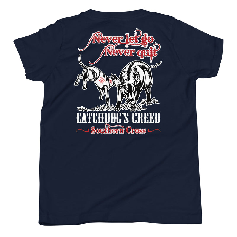 Load image into Gallery viewer, Youth Catch Dog's Creed Short Sleeve T-Shirt - Southern Cross Cut Gear
