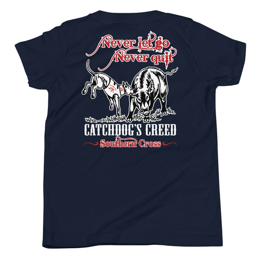 Youth Catch Dog's Creed Short Sleeve T-Shirt - Southern Cross Cut Gear