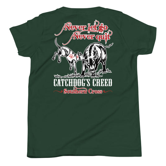 Youth Catch Dog's Creed Short Sleeve T-Shirt - Southern Cross Cut Gear