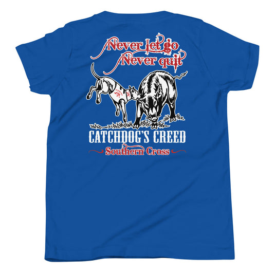 Youth Catch Dog's Creed Short Sleeve T-Shirt - Southern Cross Cut Gear