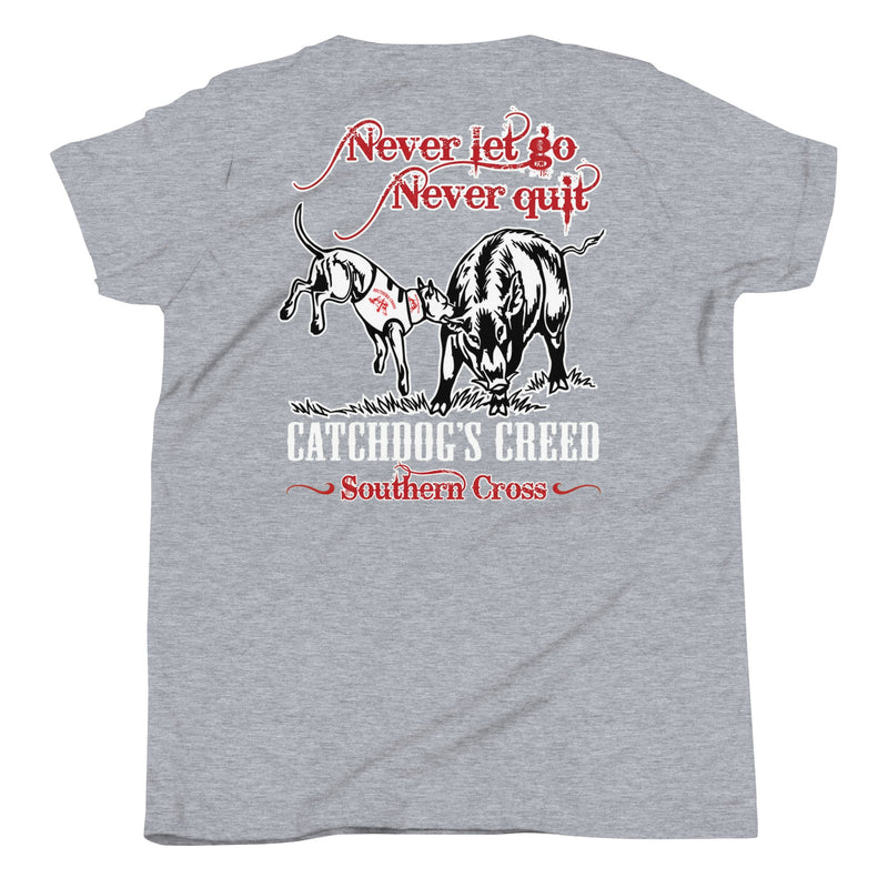 Load image into Gallery viewer, Youth Catch Dog's Creed Short Sleeve T-Shirt - Southern Cross Cut Gear
