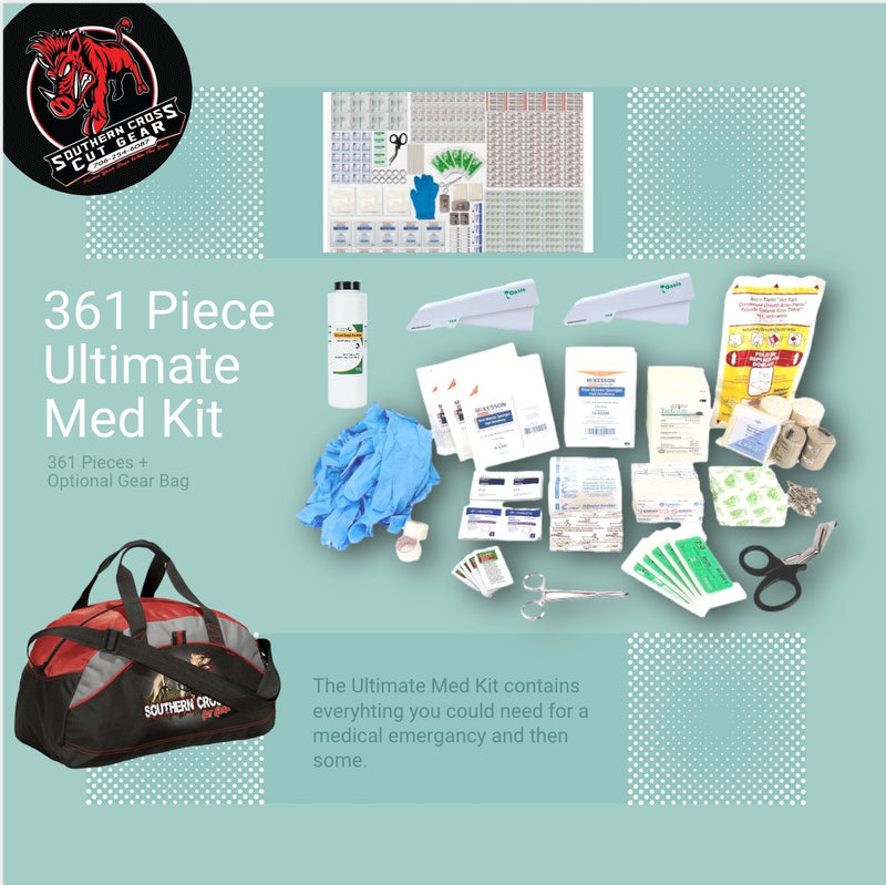 Load image into Gallery viewer, 361 Piece Ultimate Med Kit (Optional Gear Bag) - Southern Cross Cut Gear
