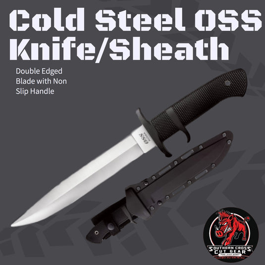 Cold Steel OSS Hog Hunting "Pig Sticker"/Sheath - Southern Cross Cut Gear