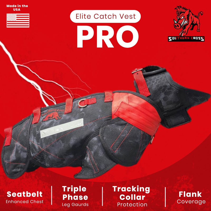 Load image into Gallery viewer, Elite Catch Vest PRO- Attached Collar Extreme Protection - Southern Cross Cut Gear
