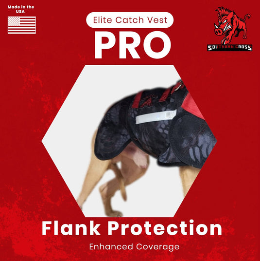 Elite Catch Vest PRO- Attached Collar Extreme Protection - Southern Cross Cut Gear