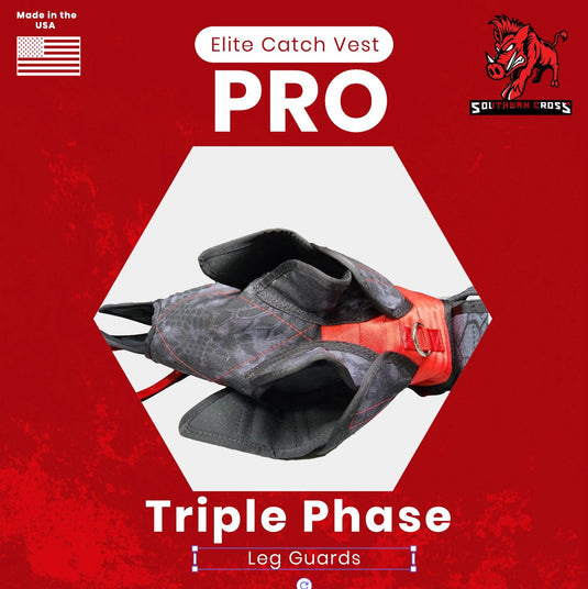 Elite Catch Vest PRO- Attached Collar Extreme Protection - Southern Cross Cut Gear