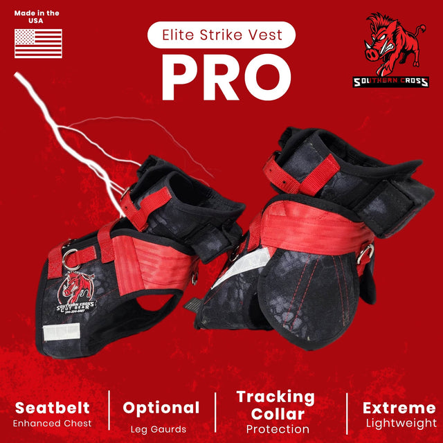 Elite Strike Vest PRO- Attached Collar Lightweight Extreme Protection - Southern Cross Cut Gear