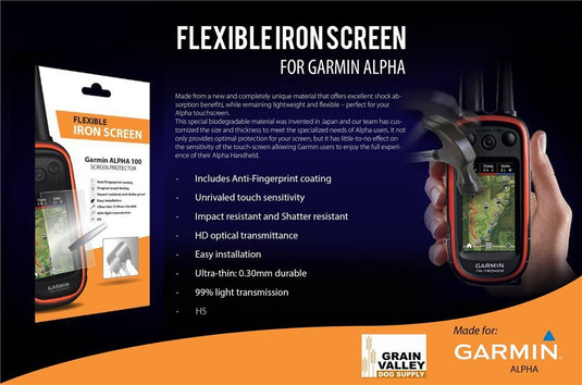 Flexible Iron Screen for Alpha 100 - Southern Cross Cut Gear