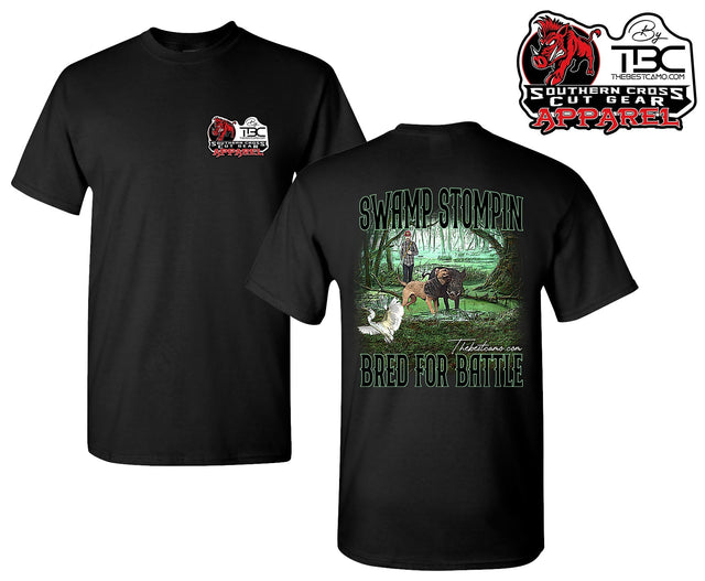 Swamp Stompin Hog Hunting T-Shirt - Southern Cross Cut Gear