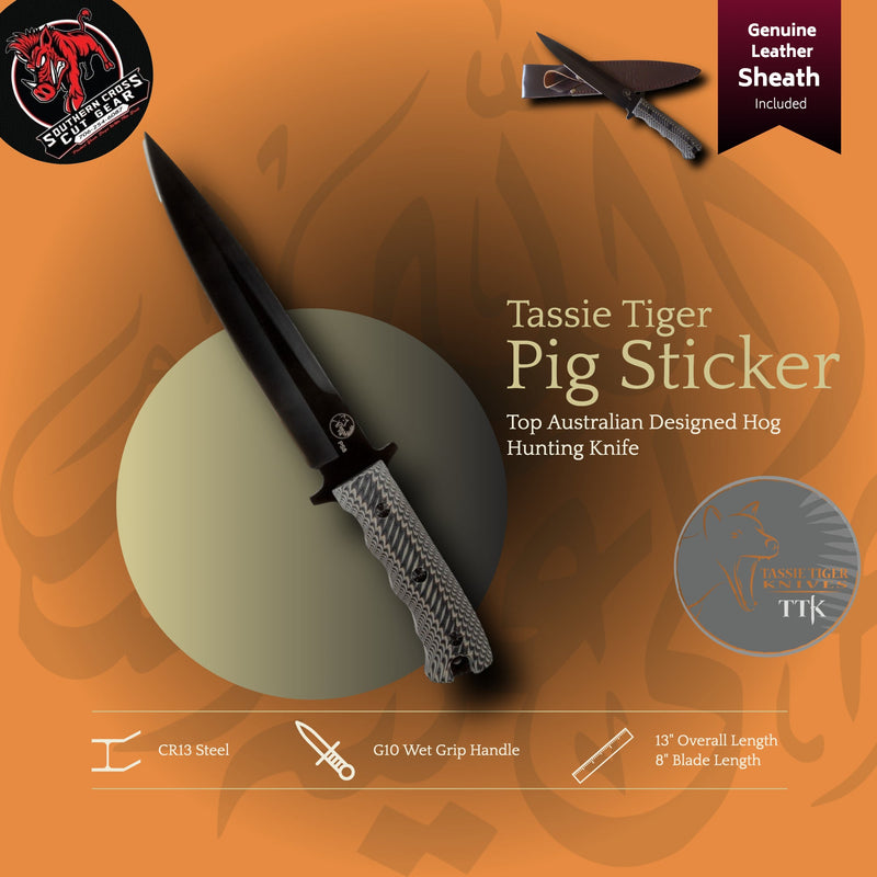Load image into Gallery viewer, Tassie Tiger Pig Sticker (Australian Design) - Southern Cross Cut Gear
